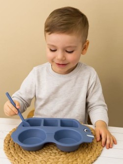 Тарелка "Car", blue