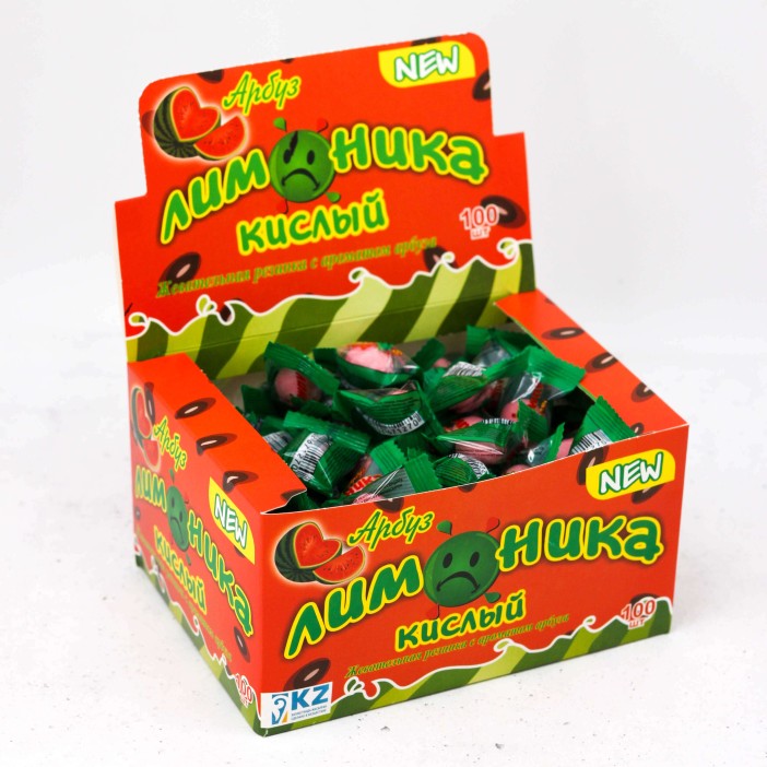 Жевательная резинка "Лимоника" Арбуз 100 шт 