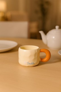 Кружка «Youth flower», beige