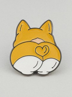 Значок металлический iLikeGift &quot;The heart shaped tail&quot;