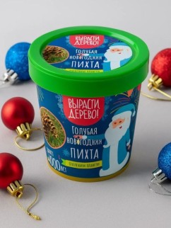 Набор д/выращивания растений &quot;Вырасти, Дерево!&quot;, &quot;Голубая новогодняя пихта&quot;