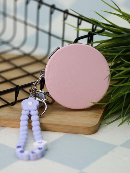 Зеркало-шейкер раскладное с шнурком &quot;Fresh&quot;, голубое (7*7 см) 