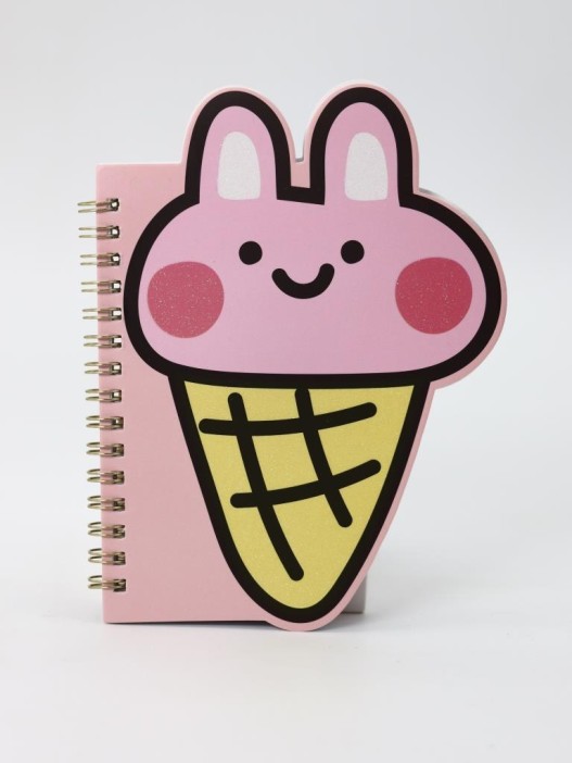 Блокнот на спирали (B6) &quot;Bunny ice cream&quot; (13*18) 
