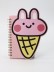 Блокнот на спирали (B6) &quot;Bunny ice cream&quot; (13*18) 