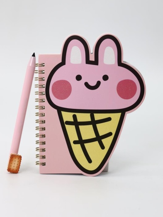 Блокнот на спирали (B6) &quot;Bunny ice cream&quot; (13*18) 