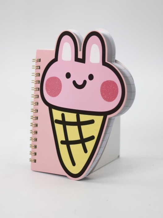 Блокнот на спирали (B6) &quot;Bunny ice cream&quot; (13*18) 