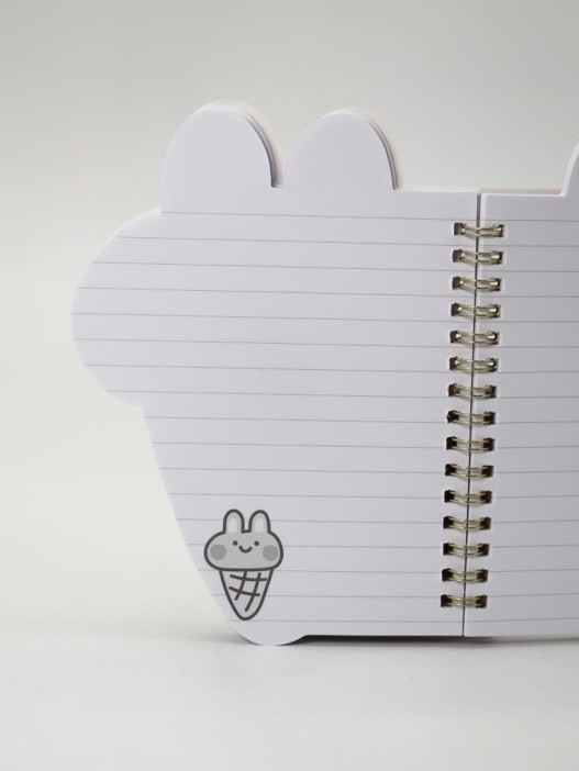 Блокнот на спирали (B6) &quot;Bunny ice cream&quot; (13*18) 