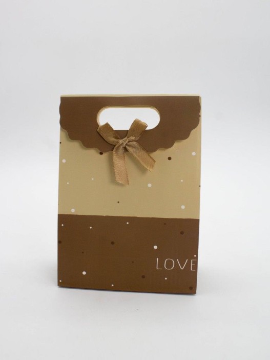 Пакет подарочный (XS) &quot;Small dots&quot;, green (12x6x16) 