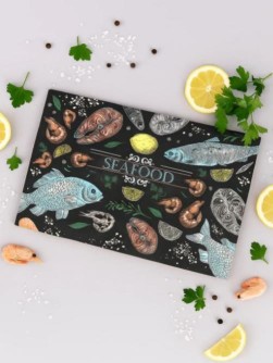 Разделочная доска "Рыбное ассорти", (29х17 см)