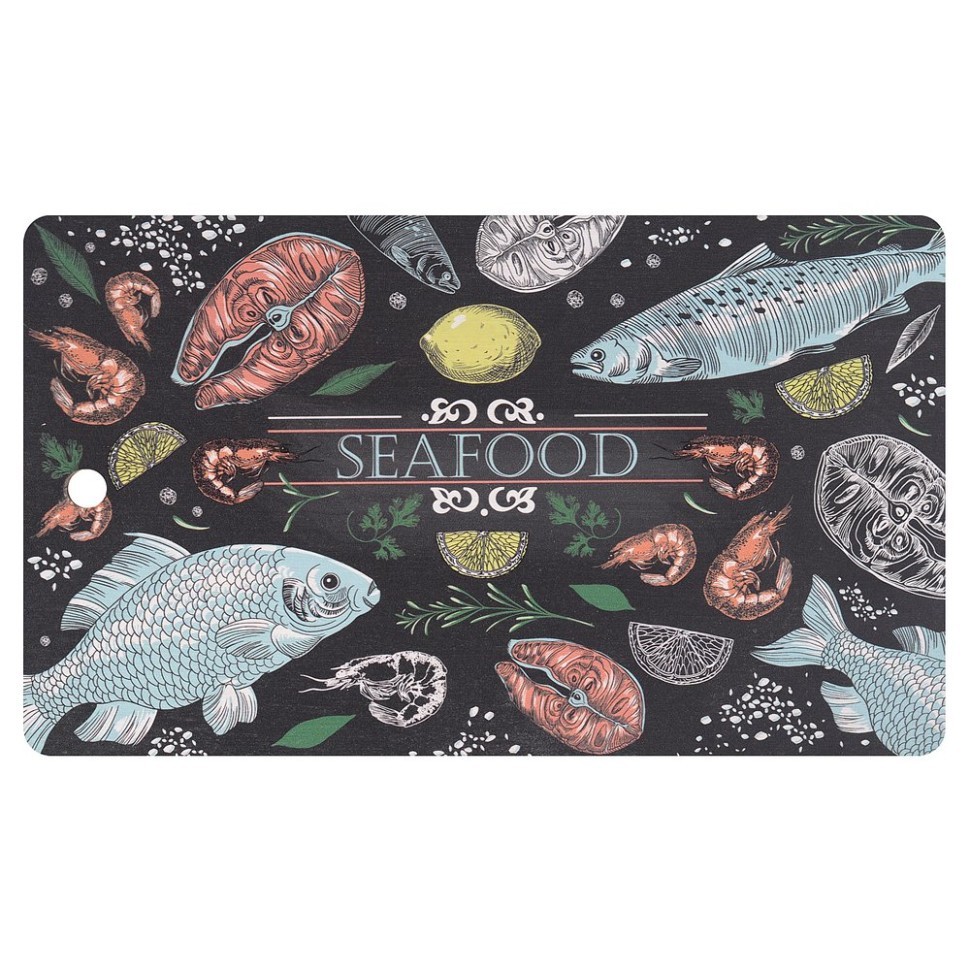 Разделочная доска "Рыбное ассорти", (29х17 см)