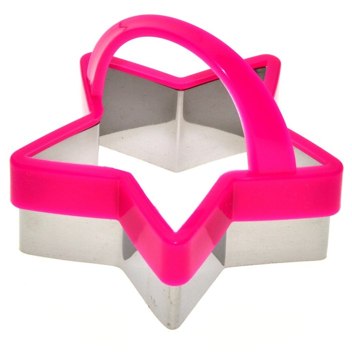 Набор кулинарных форм &quot;Звездочки&quot; (с пласт.ручк.) 3 шт. (4,5х5;6х6;8х6,5 см), 2 цв. 