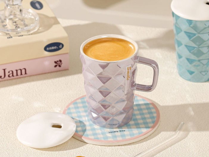 Кружка керамическая &quot;Simple Geometry&quot;, purple 