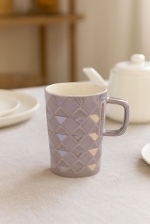 Кружка керамическая &quot;Simple Geometry&quot;, purple