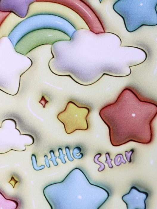 Зеркало "Cartoon rainbow", yellow 