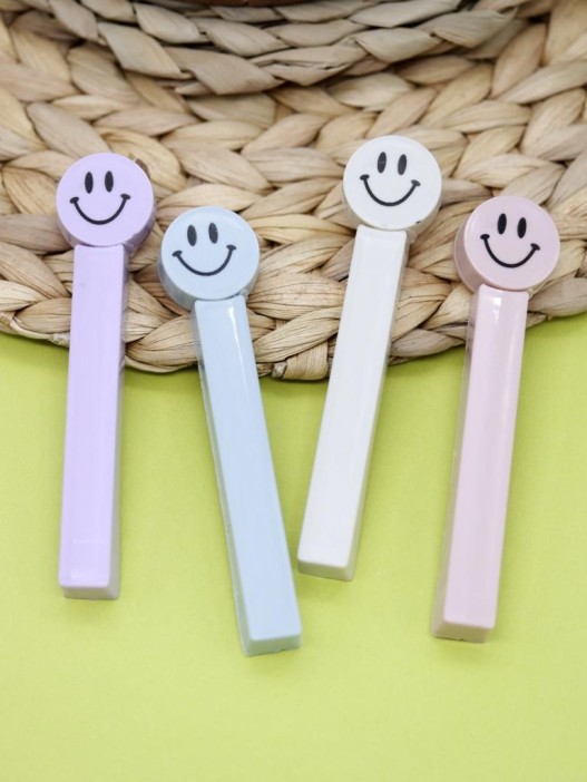 Зажим для пакетов &quot;Smile&quot;, упаковка 4 шт. 