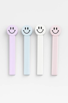 Зажим для пакетов "Smile", упаковка 4 шт.