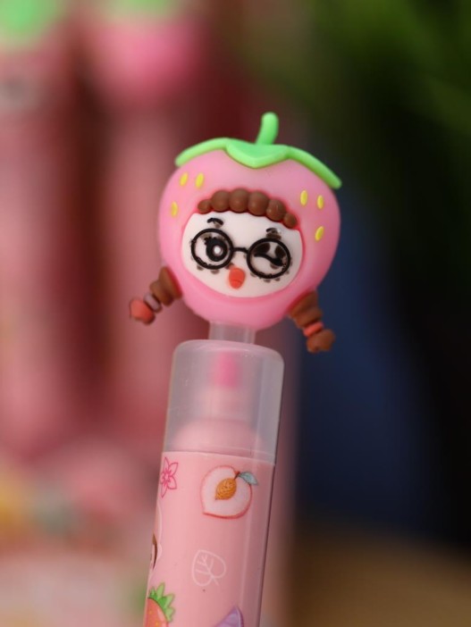 Маркер текстовыделитель 3 в 1 "Girl strawberry head", шоу-бокс 36 шт. 