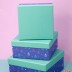 Набор подарочных коробок 3 в 1 «Gift», 15*15*6.5-17*17*8-19*19*9.5