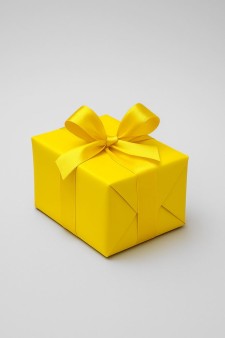 Пленка матовая однотонная двухсторонняя желтая 48см*10м/50мкр