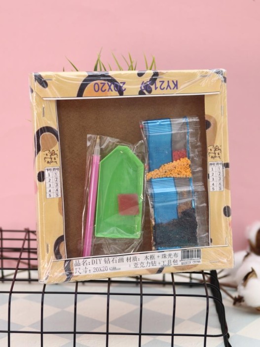 Алмазная мозаика на подрамнике Draw Me! «Many capybaras», (20*20 см) 