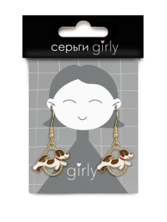 Серьги GIRLY &quot;Dog&quot;