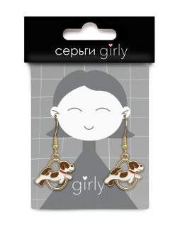 Серьги GIRLY "Dog"
