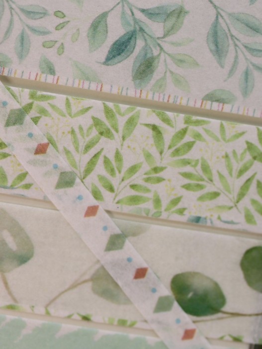 Набор декоративного скотча 10 шт. &quot;Flower power&quot;, green, шоу-бокс 8 шт. 