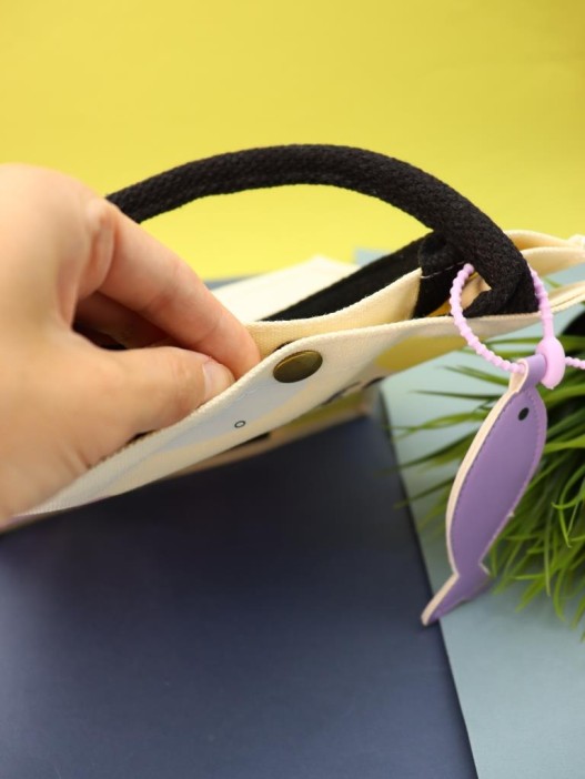 Сумка шоппер &quot;Сat with fish&quot;, white (23.5*10*21 см) 