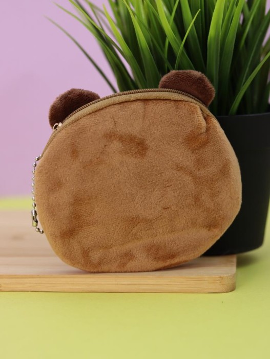 Кошелёк плюшевый &quot;Cute Capybara&quot;, brown (10*10 см) 