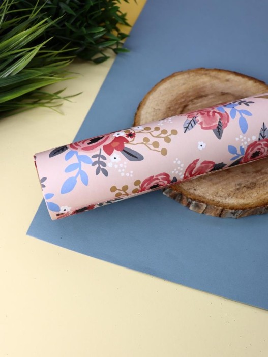 Упаковочная бумага «Flora», red (50*70 см) 