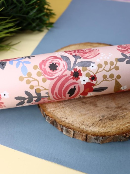 Упаковочная бумага «Flora», red (50*70 см) 