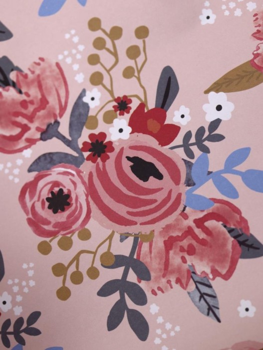 Упаковочная бумага «Flora», red (50*70 см) 