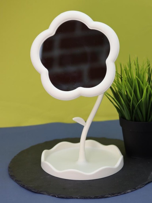 Зеркало настольное GIRLY &quot;Round flower&quot;, white 