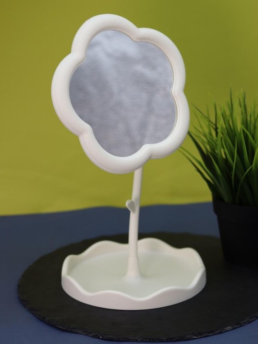 Зеркало настольное GIRLY &quot;Round flower&quot;, white 