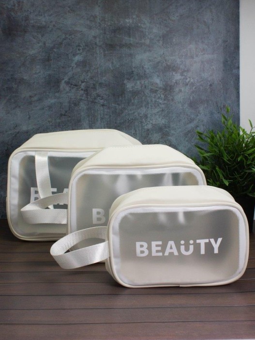 Косметичка &quot;Beauty trend&quot;, white (S) 14х20х9,5 см 