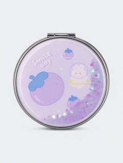 Зеркало-шейкер раскладное &quot;Smile day&quot;, purple (7*7 см)