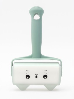 Ролик для чистки одежды в футляре "Cute blue cat", 10 см*60 листов