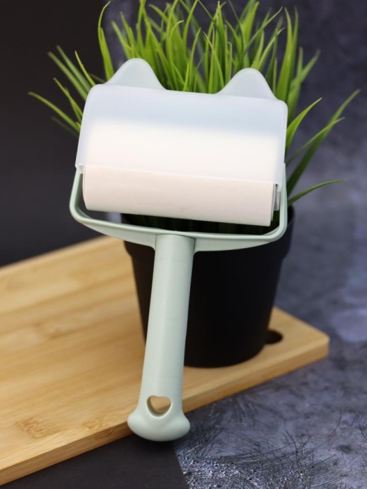 Ролик для чистки одежды в футляре &quot;Cute blue cat&quot;, 10 см*60 листов 