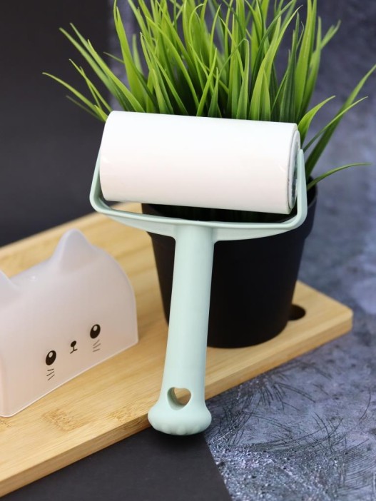 Ролик для чистки одежды в футляре &quot;Cute blue cat&quot;, 10 см*60 листов 