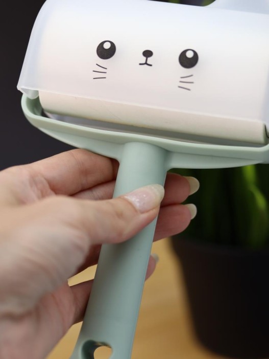 Ролик для чистки одежды в футляре &quot;Cute blue cat&quot;, 10 см*60 листов 