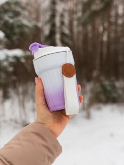 Термокружка "Lovely day", purple (380 ml)