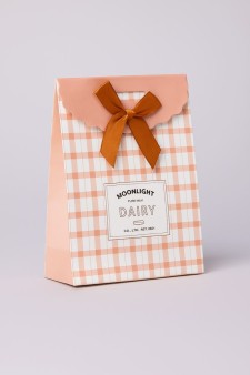 Пакет подарочный (XS) «Dairy», pink (12.5*16.5*6)