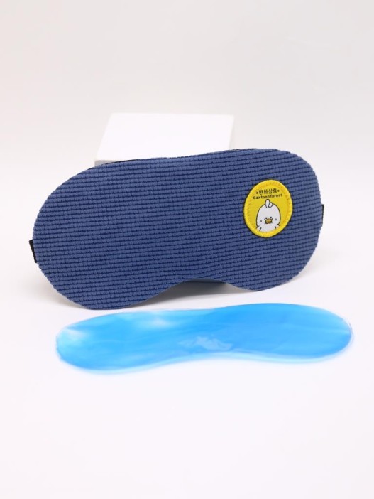 Маска для сна гелевая &quot;Texture&quot;, dark blue 