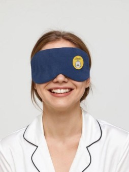 Маска для сна гелевая "Texture", dark blue