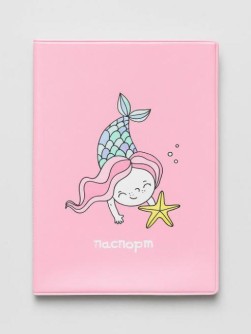 ОБЛОЖКА ДЛЯ ПАСПОРТА «Mermaid», pink, плотность 560 мкм