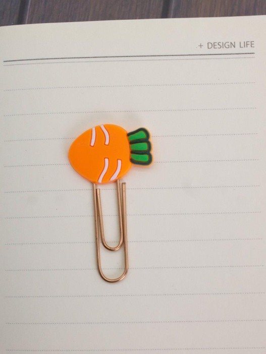 Закладка - скрепка "Carrot", orange 
