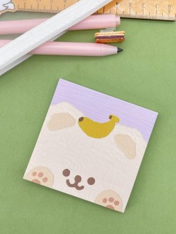 Блок стикер для записей "Cute friends", purple