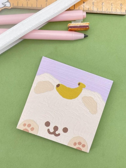 Блок стикер для записей &quot;Cute friends&quot;, purple 