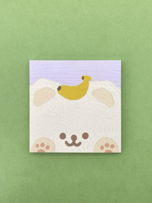 Блок стикер для записей &quot;Cute friends&quot;, purple 