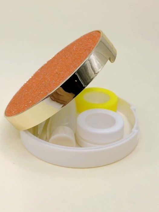 Контейнер для линз &quot;Gloss&quot;, orange 